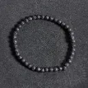 Bracelet Pierre de Lave – Perles naturelles 4mm Taille L – Grossiste minéraux