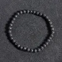 Bracelet Pierre de Lave – Perles naturelles 4mm Taille M – Grossiste minéraux