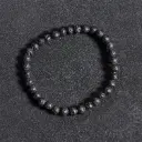 Bracelet Pierre de Lave – Perles naturelles 4mm Taille S – Grossiste minéraux