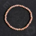 Bracelet Pierre de Lune – Perles naturelles 4mm Taille L – Grossiste minéraux