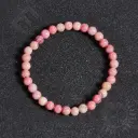 Bracelet Rhodonite rose - Perles naturelles 4mm Taille S – Grossiste minéraux