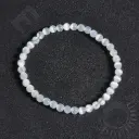 Bracelet Sélénite - Perles naturelles 4mm Taille L – Grossiste minéraux