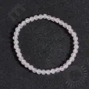 Bracelet Sélénite - Perles naturelles 4mm Taille M – Grossiste minéraux