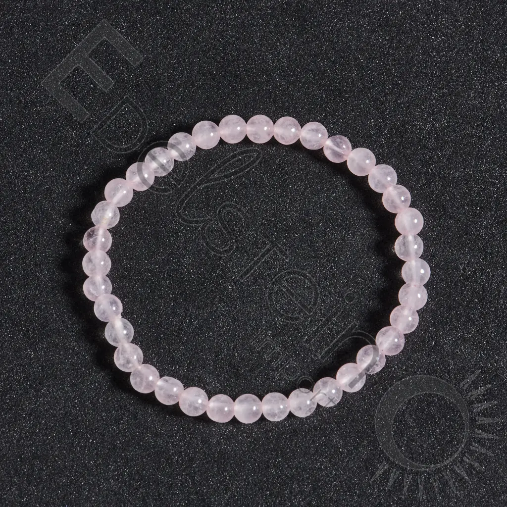 Bracelet Sélénite - Perles naturelles 4mm Taille S – Grossiste minéraux