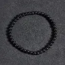 Bracelet Tourmaline noire - Perles naturelles 4mm Taille M – Grossiste minéraux