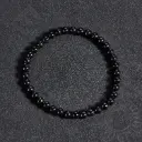 Bracelet Tourmaline noire - Perles naturelles 4mm Taille S – Grossiste minéraux