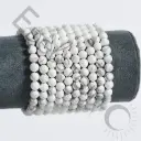 Bracelet Howlite – Perles naturelles 6mm Taille M - Grossiste minéraux