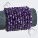 Bracelet Améthyste – Perles naturelles 6mm Taille S – Grossiste minéraux