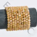 Bracelet Citrine – Perles naturelles 6mm Taille M – Grossiste minéraux