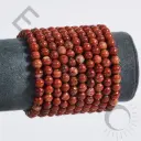 Bracelet Jaspe Rouge Bréchique – Perles naturelles 6mm Taille L – Grossiste minéraux