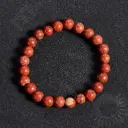 Bracelet Jaspe Rouge Bréchique – Perles naturelles 6mm Taille S – Grossiste minéraux
