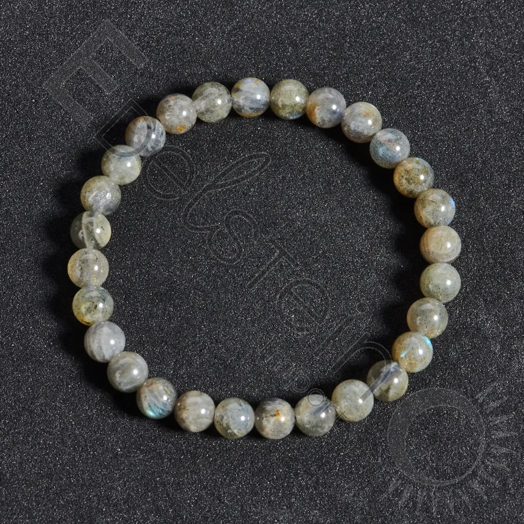 Bracelet Labradorite – Perles naturelles 6mm Taille M – Grossiste minéraux