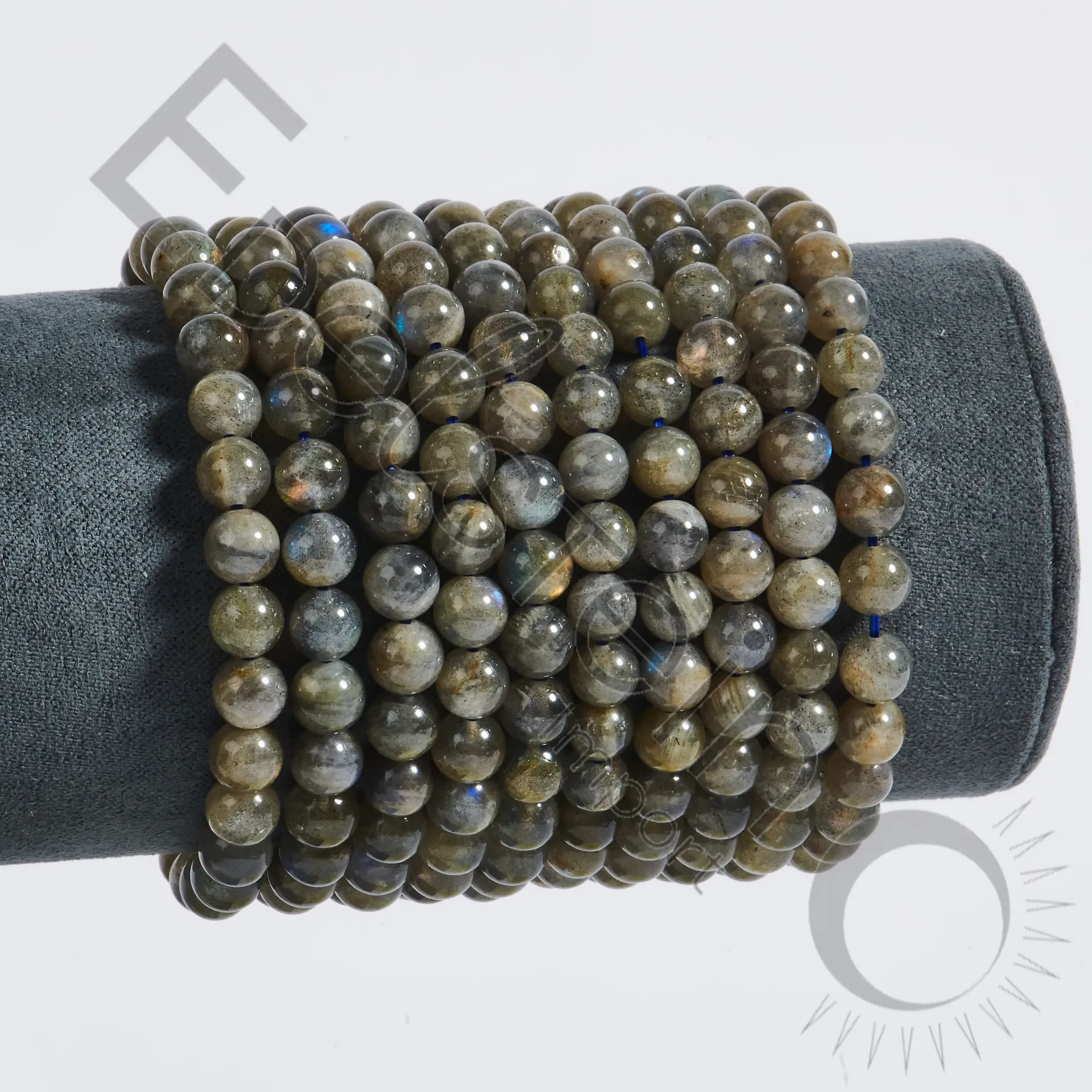 Bracelet Labradorite – Perles naturelles 6mm Taille S – Grossiste minéraux