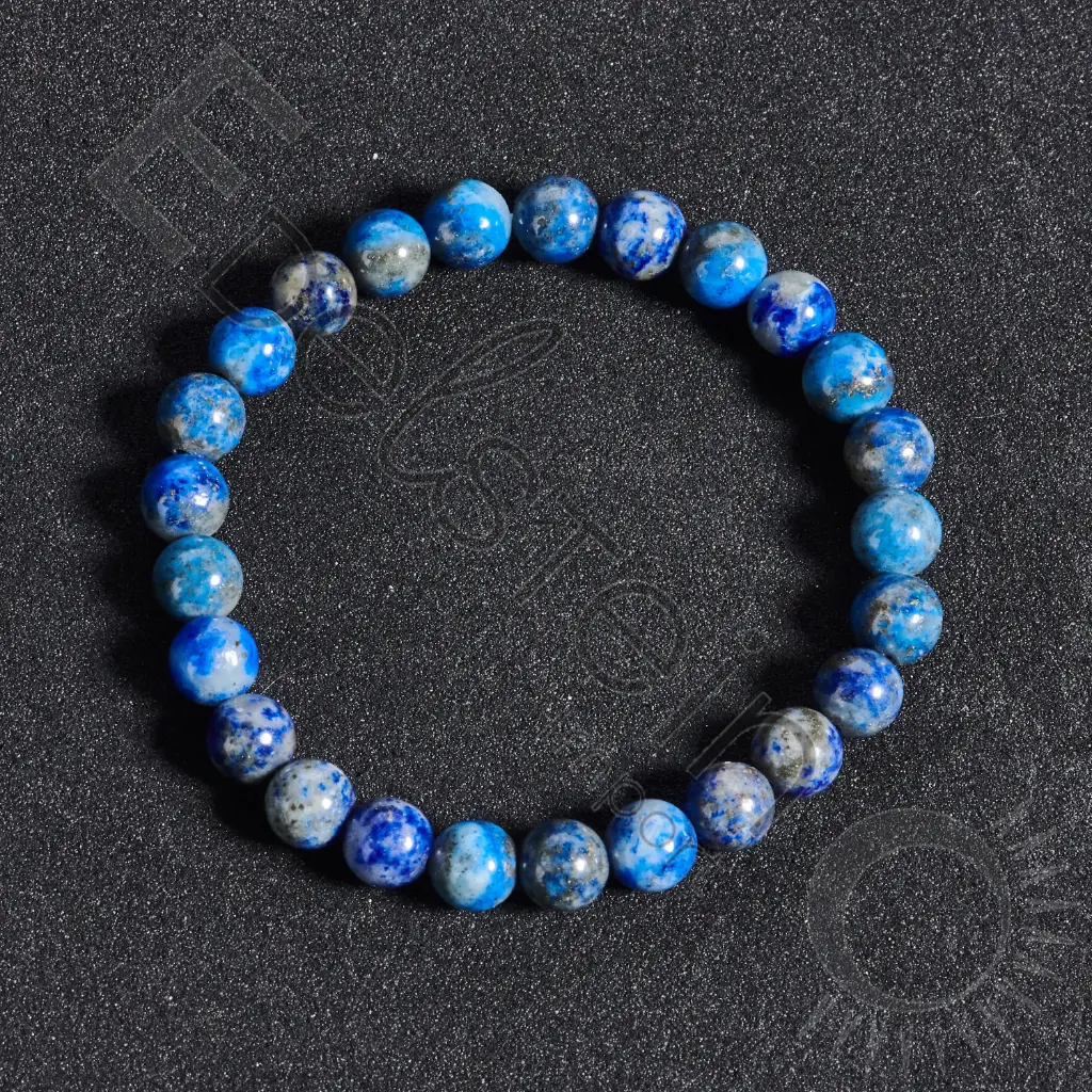 Bracelet Lapis Lazuli – Perles naturelles 6mm Taille S – Grossiste minéraux