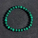 Bracelet Malachite – Perles naturelles 6mm Taille L – Grossiste minéraux