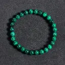 Bracelet Malachite – Perles naturelles 6mm Taille M – Grossiste minéraux