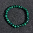 Bracelet Malachite – Perles naturelles 6mm Taille S – Grossiste minéraux
