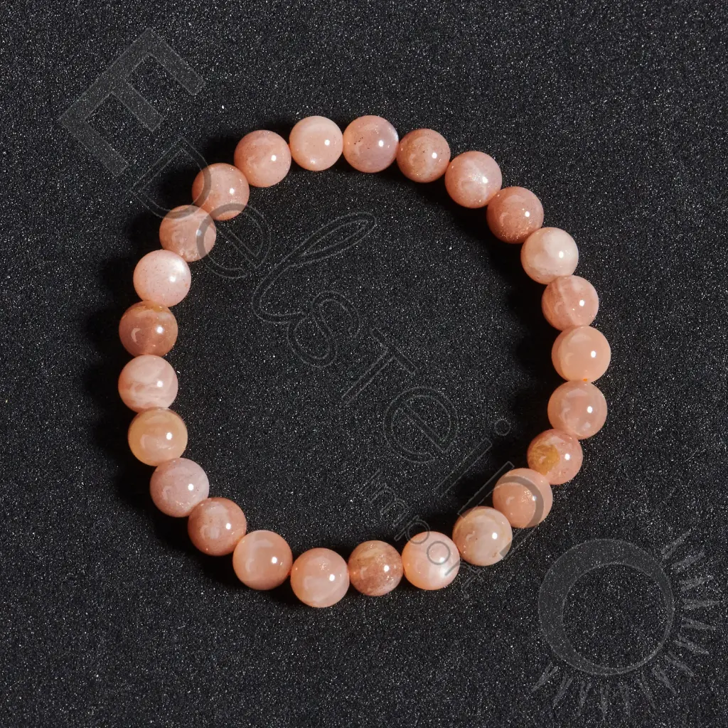 Bracelet Pierre de Lune – Perles naturelles 6mm Taille S – Grossiste minéraux