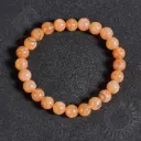 Bracelet Pierre de Soleil – Perles naturelles 6mm Taille L – Grossiste minéraux