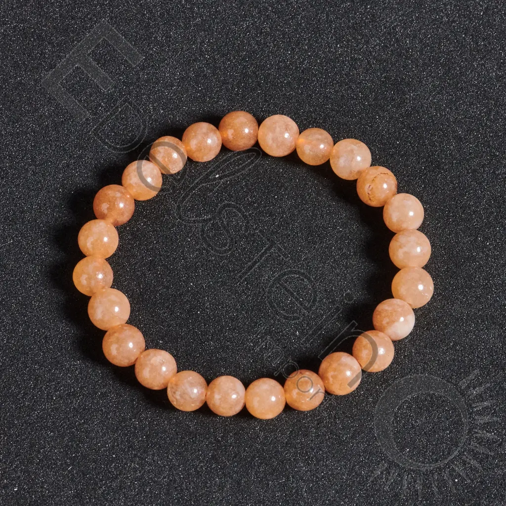 [BRC-PDSO06-TS] Bracelet Pierre de Soleil – Perles naturelles 6mm Taille S – Grossiste minéraux