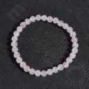 Bracelet Quartz Rose - Perles naturelles 6mm Taille L – Grossiste minéraux