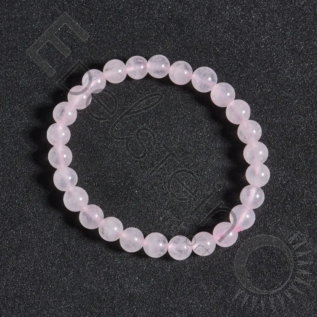 Bracelet Quartz Rose - Perles naturelles 6mm Taille S – Grossiste minéraux