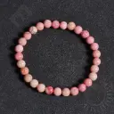 Bracelet Rhodonite rose - Perles naturelles 6mm Taille L – Grossiste minéraux