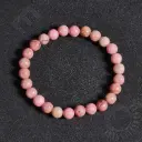 Bracelet Rhodonite rose - Perles naturelles 6mm Taille M – Grossiste minéraux