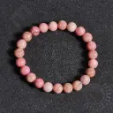 Bracelet Rhodonite rose - Perles naturelles 6mm Taille S – Grossiste minéraux