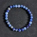 Bracelet Sodalite - Perles naturelles 6mm Taille L – Grossiste minéraux