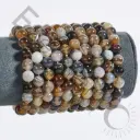 Bracelet Agate du Botswana – Perles naturelles 8mm Taille S – Grossiste minéraux