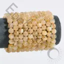 Bracelet Citrine – Perles naturelles 8mm Taille L – Grossiste minéraux