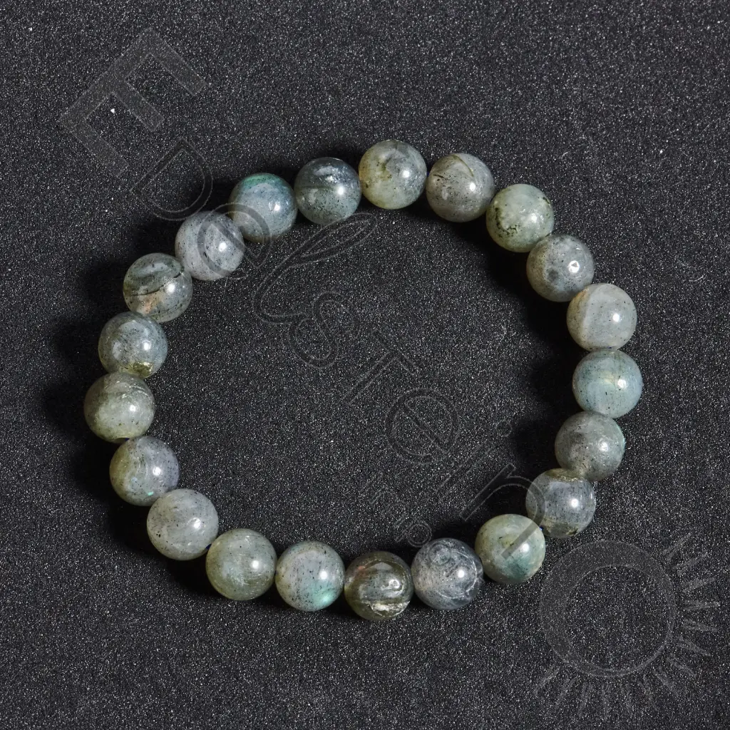 [BRC-LAB08-TM] Bracelet Labradorite – Perles naturelles 8mm Taille M – Grossiste minéraux