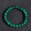 Bracelet Malachite – Perles naturelles 8mm Taille L – Grossiste minéraux