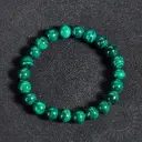 Bracelet Malachite – Perles naturelles 8mm Taille M – Grossiste minéraux