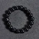 Bracelet Obsidienne noire – Perles naturelles 8mm Taille S – Grossiste minéraux