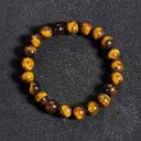 Bracelet Oeil de Tigre – Perles naturelles 8mm Taille M – Grossiste minéraux