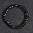 Bracelet Quartz fumé – Perles naturelles 8mm Taille L – Grossiste minéraux