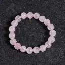 Bracelet Quartz Rose - Perles naturelles 8mm Taille S – Grossiste minéraux