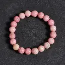 Bracelet Rhodonite rose - Perles naturelles 8mm Taille M - Grossiste minéraux