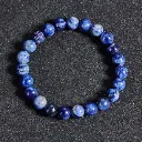 Bracelet Sodalite - Perles naturelles 8mm Taille L – Grossiste minéraux