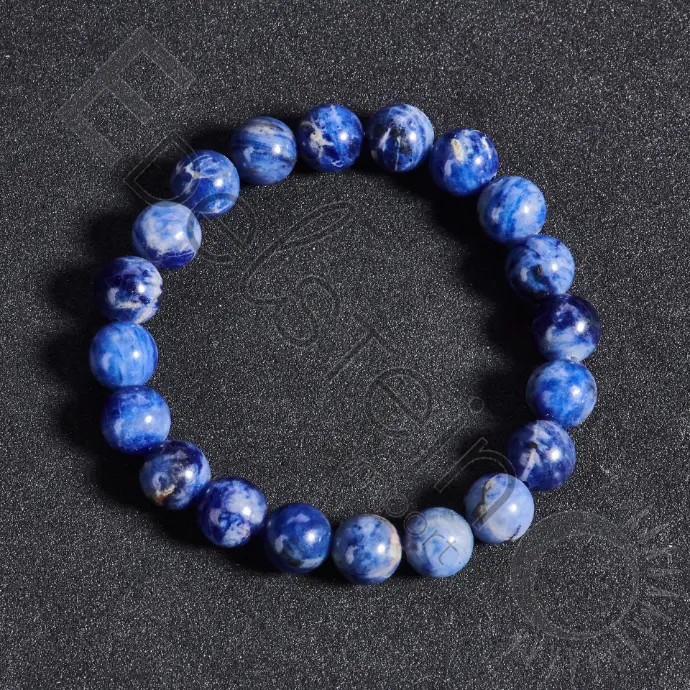 Bracelet Sodalite - Perles naturelles 8mm Taille M – Grossiste minéraux