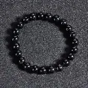 Bracelet Tourmaline noire - Perles naturelles 8mm Taille L – Grossiste minéraux