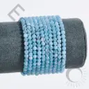 Bracelet Aigue-Marine – Perles naturelles 4mm Taille S – Grossiste minéraux