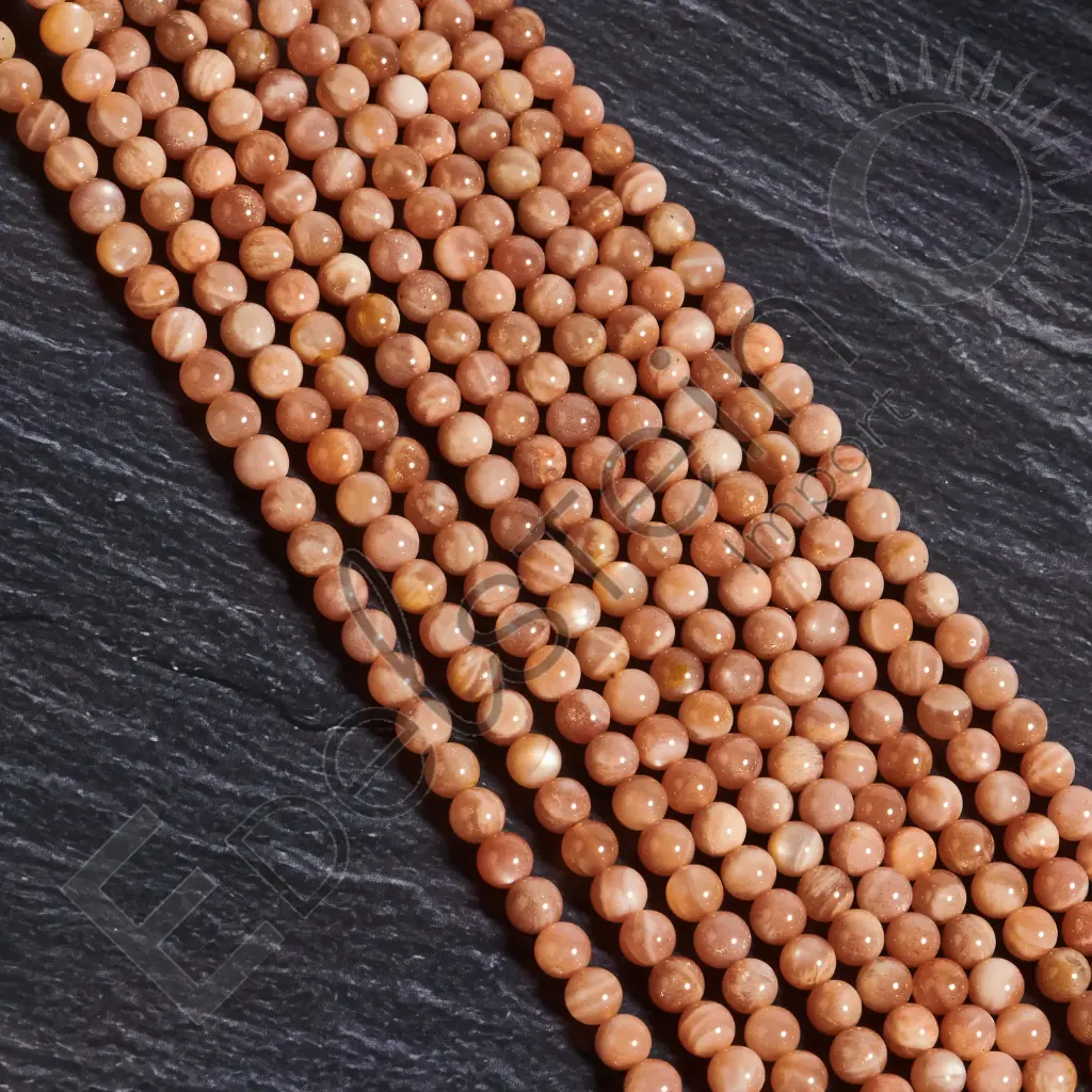 [FPE-PDLU06] Fil de perles Pierre de Lune – Perles naturelles 6mm – Grossiste minéraux