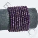 Bracelet Améthyste – Perles naturelles 4mm Taille S – Grossiste minéraux
