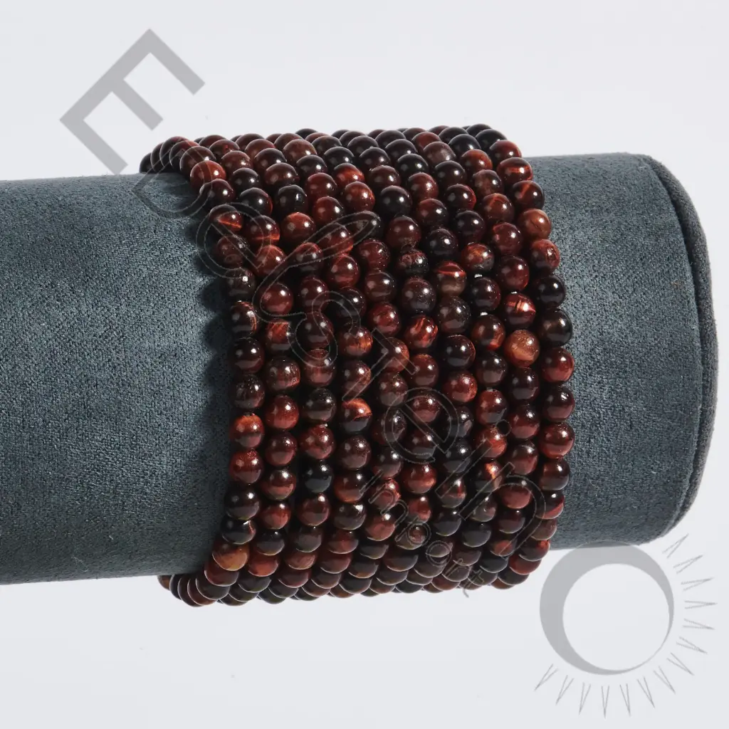 Bracelet Oeil de Taureau – Perles naturelles 4mm Taille S – Grossiste minéraux