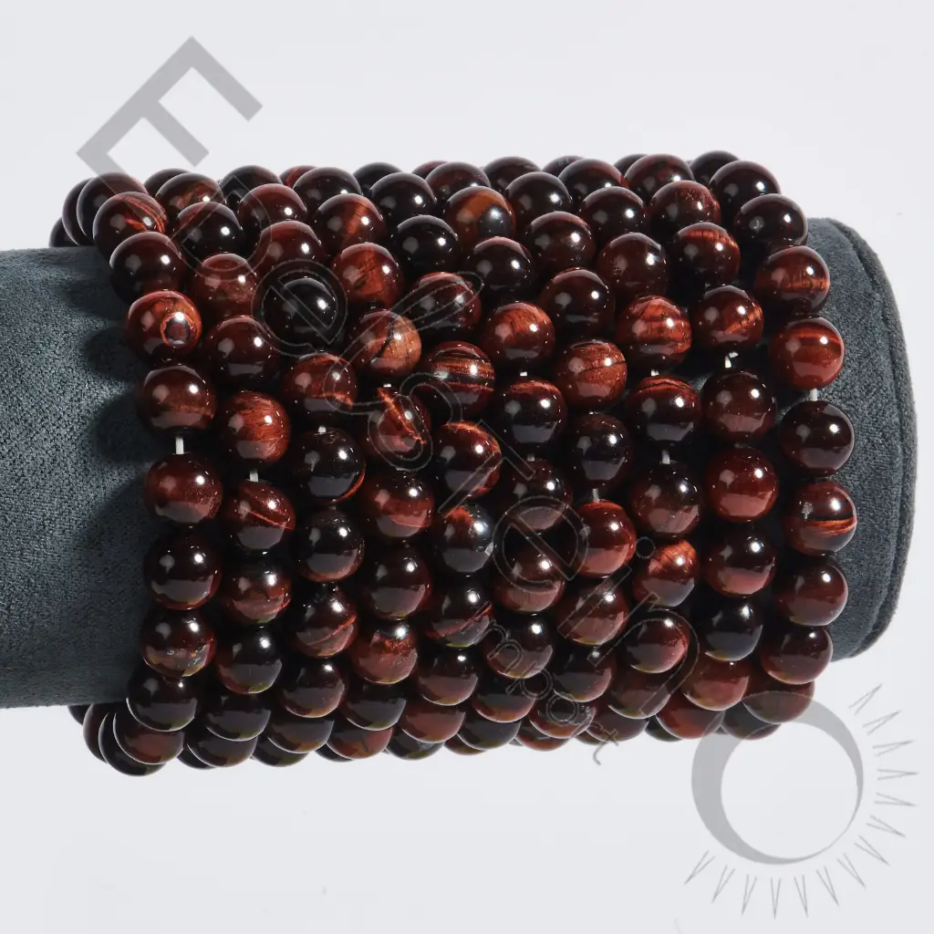 Bracelet Oeil de Taureau – Perles naturelles 8mm Taille L – Grossiste minéraux