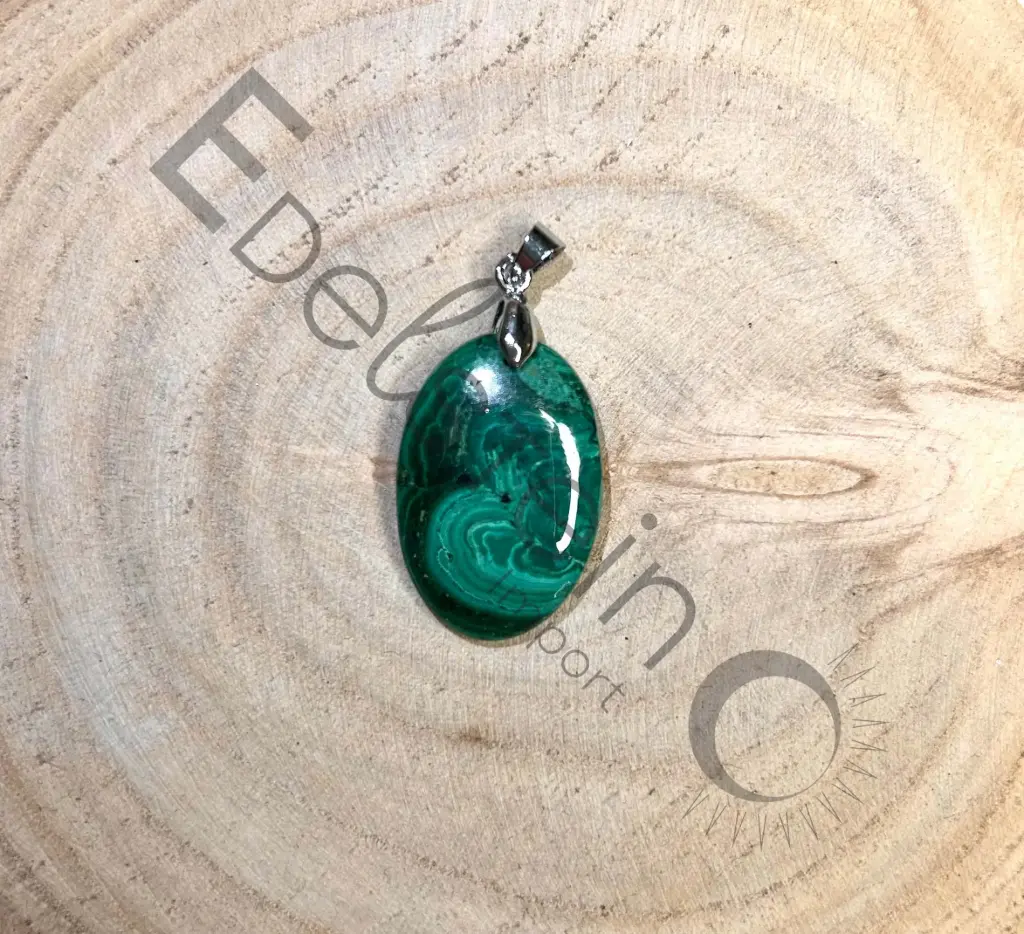 [PEN-MALARG-M] Pendentif Malachite – Pierres naturelles Taille M – Grossiste minéraux