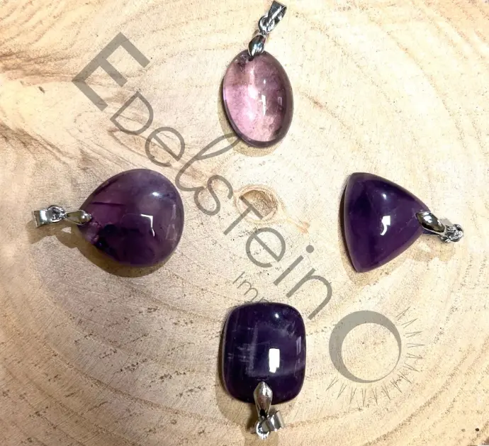 Pendentif en Améthyste – Pierres naturelles Taille S – Grossiste minéraux